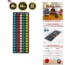 Bingo Balls and Master Board Set Large Numbers Easy Read Kids Play Game