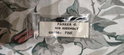Parker 45 Fine Point Stainless Steel Nib USA, Nib Only New