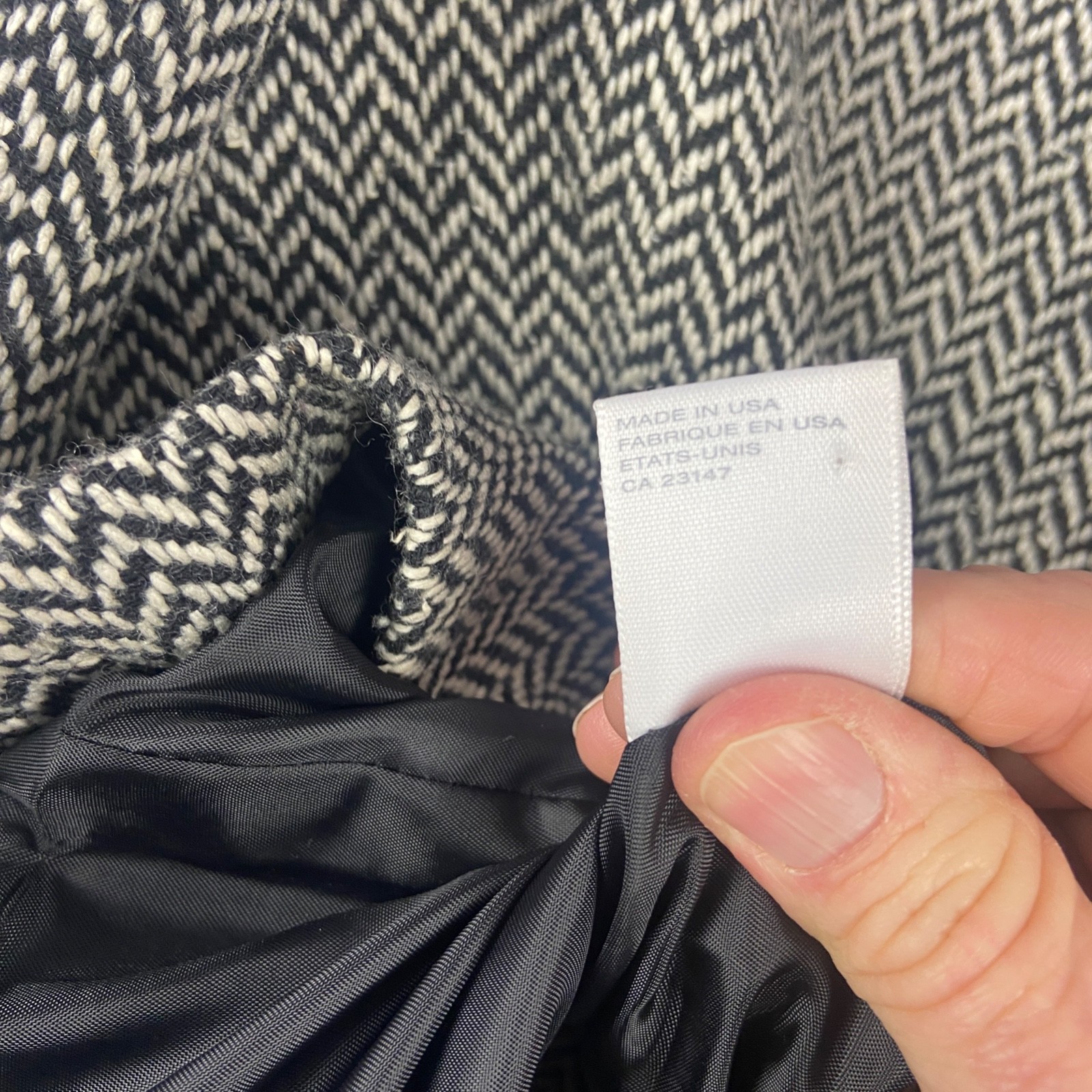 Talbots Wool Silk blend 3 Button Herringbone Blaz… - image 7