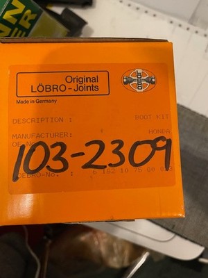 103-2309 Honda CV Boot Kit Lobro Brand Germany