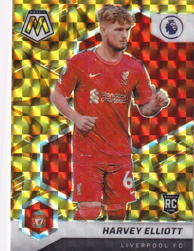 Harvey Elliott [Reactive Gold Mosaic] #173 2021 Panini Mosaic Premier League card