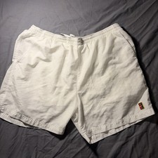 Vintage Nike Challenge Court Tennis Shorts White Size Large Andre Agassi
