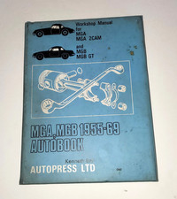 MGA twin Cam & MGB GT Autobook Owners Workshop Manual 1955-69 By Kenneth Ball
