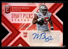 L29,550 - 2018 Elite Draft Picks Auto Status Die Cut Red #185 Marcus Baugh /49