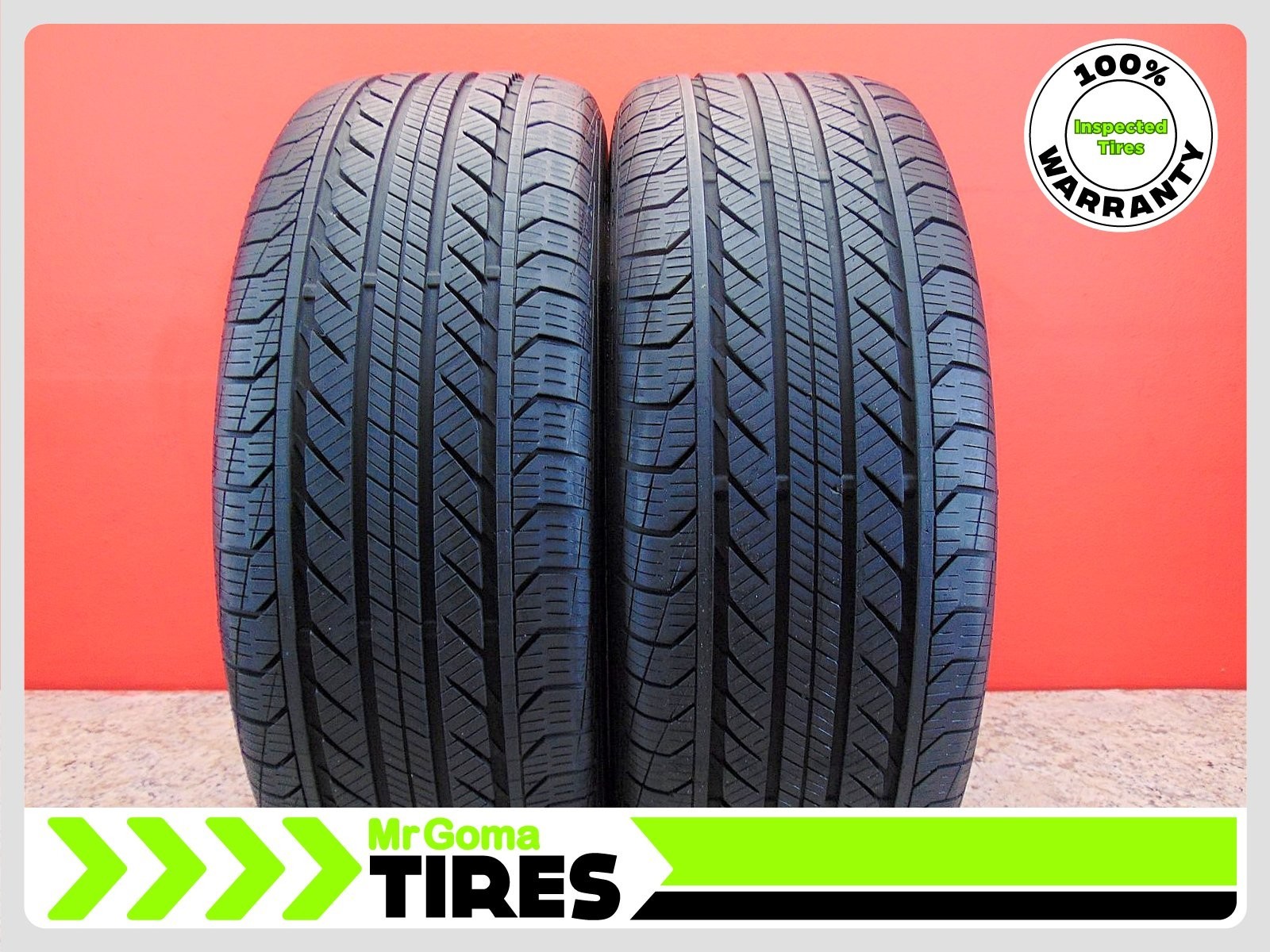 2 CONTINENTAL PROCONTACT GX SSR RFT MOE 235/55R18 USED TIRES