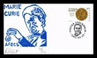 COVER NOBEL PRIZE 100TH ANNIVERSARY SWEDEN FDC MARIE CURIE WOODBLOCK PRINTED