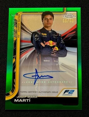 2025 Topps Chrome F1 | Josep Maria Marti #CAC-MAR | Auto Green Refractor /99  