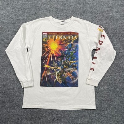 Marvel Studios Eternals Immortals-Walk-The-Earth Shirt Medium 19x25 Comic Movie