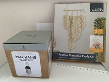 Macrame- Craft It Plant Pot & Feather Craft Kit - See Photos & Description