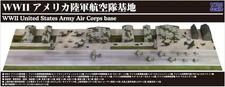 Pit Road 1/700 WWII USAAF Airfield Diorama Paper Base 180mm×280mm 2 Sheets