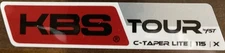 KBS TOUR C-TAPER LITE 115 X IRON SHAFT LABEL