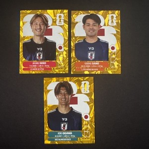 2026 Panini World Cup Stickers Team Japan Lot Of 3 (JPN) Gold Parallel