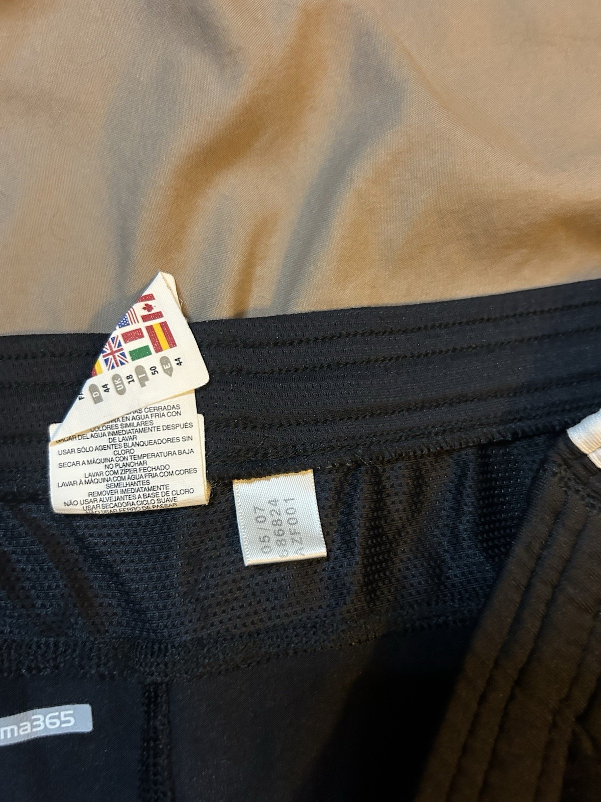 VTG Y2K Adidas Clima365 3 Stripe Black Sweat Straight Track Pants Mens Large image 4