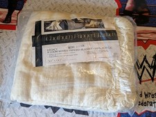 NOS Chatham Northstar Blanket 50 x 60 100 Acrylic Vintage USA Fringe