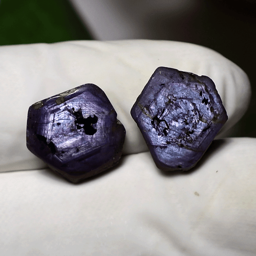 Lote Luminoso ~ 8 Piezas Zafiro Estrella Trapiche Natural 13mm-16mm Raras Piedras Preciosas Sueltas - Imagen 4 de 12