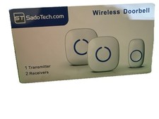SadoTech Wireless Doorbell Kit White 2 Transmitters 1 Receiver Brand New