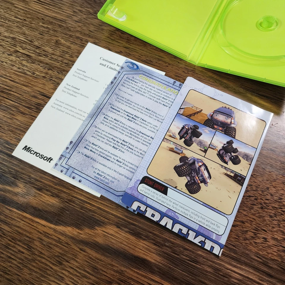 Case Only CRACKDOWN Xbox 360 PAL W/ Manual Free Postage Australia  - Image 4 of 4