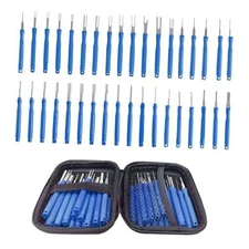 36PCS Terminal Removal Tool Kit, Wire Connector Pin Extraction Tool, Blue