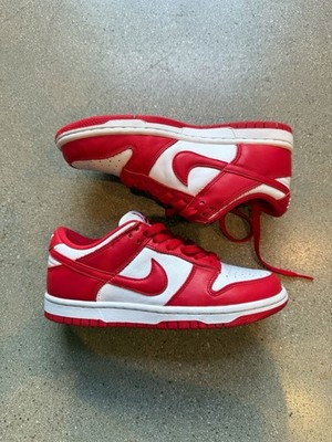 Nike Dunk Low SP Men s Size 4 University Red Low Top White 2020 Basketball