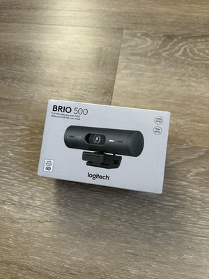 Logitech Brio 500 USB-C Full HD Webcam with HDR 1920 x 1080 Pixel Graphite - NEW