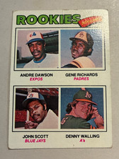 1977 Topps #473 Rookie Stars Andre Dawson Expos/Cubs Rookie Card, HOF, VG approx. rookie card picture