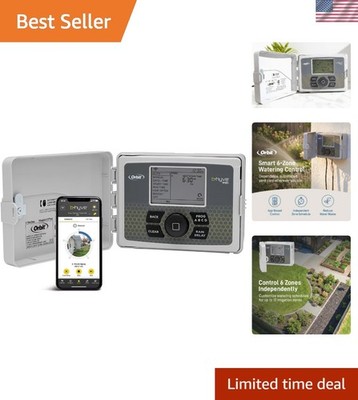 B-hyve Smart Indoor/Outdoor Sprinkler Controller - 6-Zone - App Controlled Sm...