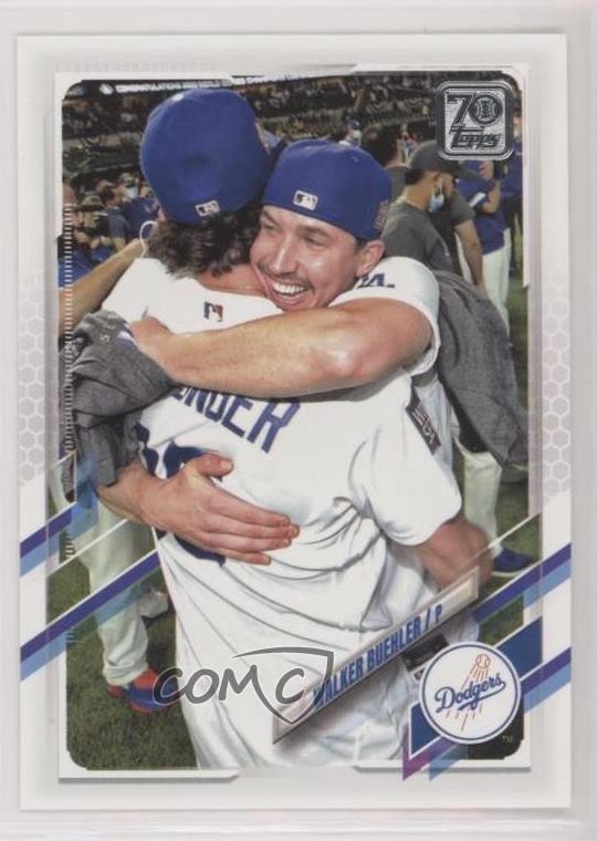 2021 Topps Image Variation SP (Vertical Celebrating) Walker Buehler #466 1c7