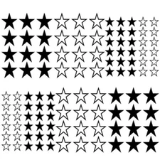 Star Fashion Stickers Vinyl Decals For Car Laptop Guitar Decoration Accessories