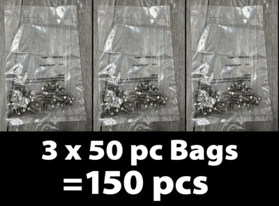 150pcs McMaster-Carr M5, 0.8 x 16mm FT Hex Head Cap Screws DIN 933 18-8 SS