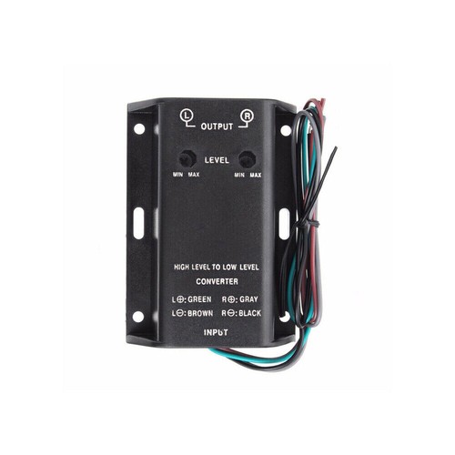 Two Channel Speaker RCA Line Level Converter Adapter Car Audio High Low Rear New - Picture 10 of 11