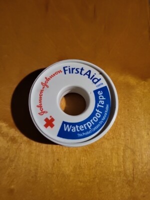 Johnson and Johnson's Vintage Red Cross Tape First Aid Metal Tin Healthcare NOS 