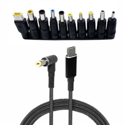 100W Type C to Universal Notebook Adapter Charging Cable DC Power Adaptor