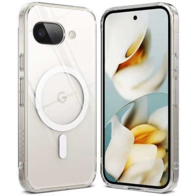 For Google Pixel 9a Case | Ringke [Fusion Magnetic] Clear Hybrid Magnet Cover