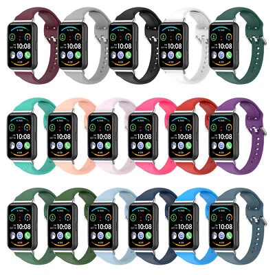 For Huawei Watch Fit 2 Silicone Sports Replacement Wrist Strap Band Wristband