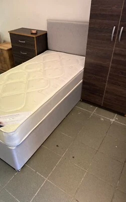 STONEHOUSE Short Divan Bed 2ft6 x 5ft9, 3ftx5ft9 Special Size Storage Deep Quilt Mattress