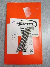 (5) #48 (.0760") Screw Machine Drill Bits 118Deg Angle Bright HSS