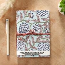 Vintage Printed Fabric Diary Blank Notebook Travel Writing Journal Notepad Gift