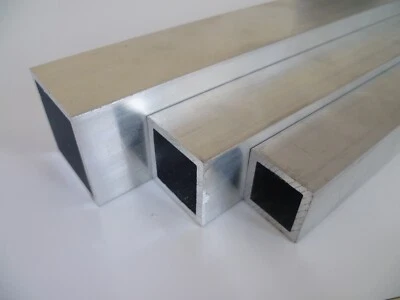 Aluminium Rechteckrohr Alu Profil Kantrohr Hohlrohr Vierkantrohr Länge wählbar