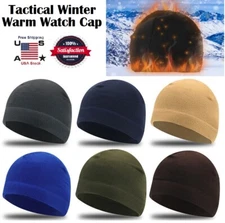 Tactical Winter Military Warm Fleece Watch Cap Ski Skull Hat Warmer Beanie USA