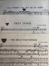 3 Acuff/Rose sheet Music RED SOVINE 1949/52
