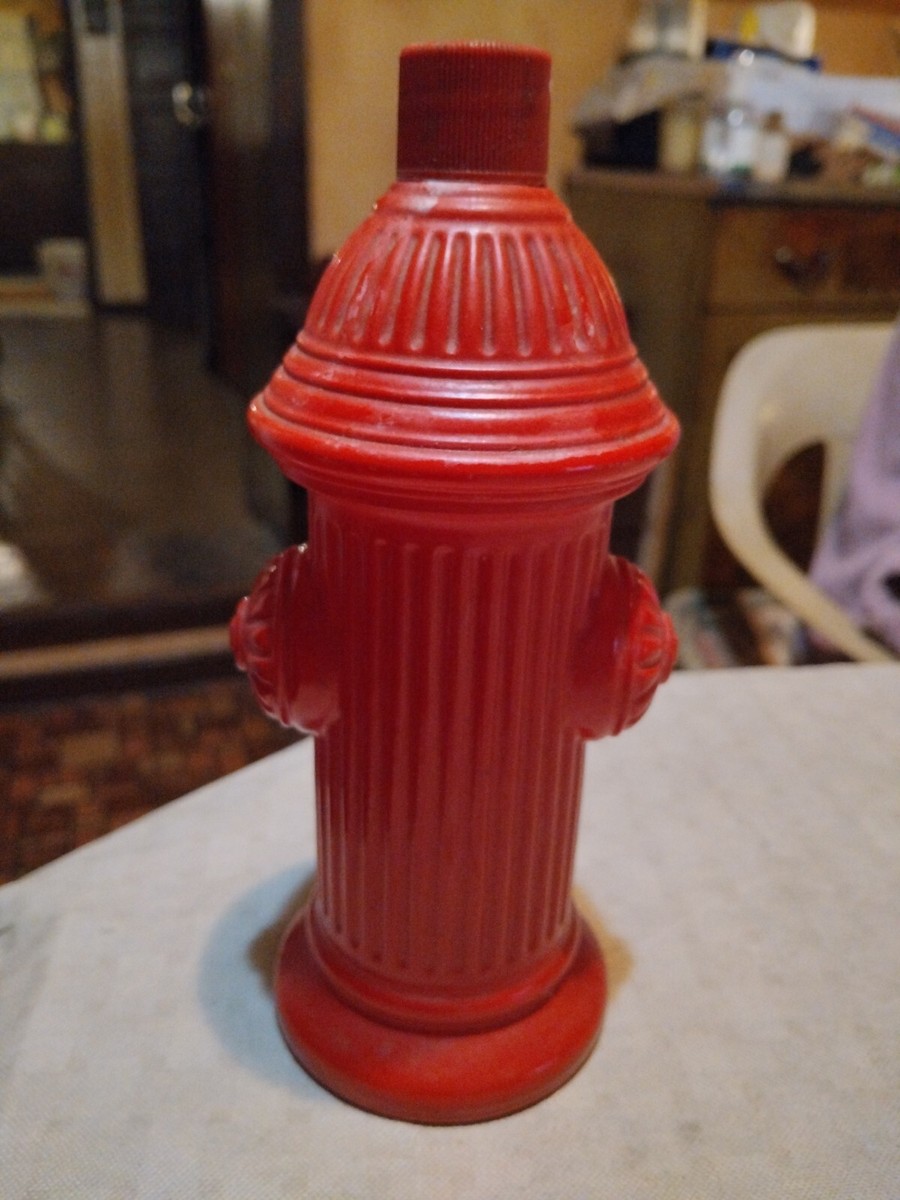 Vintage Avon Fire Hydrant Electric Pre Shave Lotion Glass Bottle