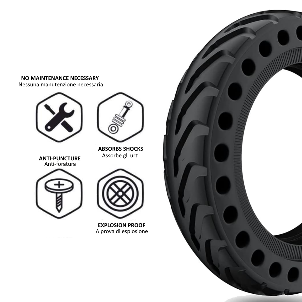 Gomme Piene Gomme 700x35 RUOTA 8,5 POLLICI PER