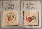 NEW Vintage Singer Counted Cross Stitch Kits Apple & Tomato Vegetables and Fruit — photo 1