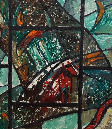 Pintura al óleo original, abstracto, artista ucraniano - Imagen 6 de 7