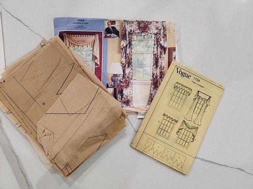 3x Vogue Patterns for Living Window Treatment Shades Table Cloth Napkins - Picture 16 of 20