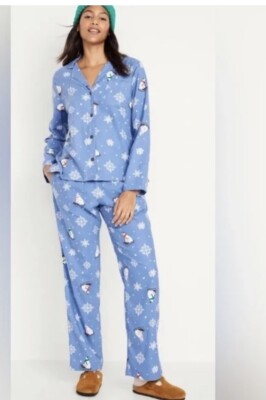 Flannel Pajama Set Old Navy Womens Pajamas Tall Navy Flannel