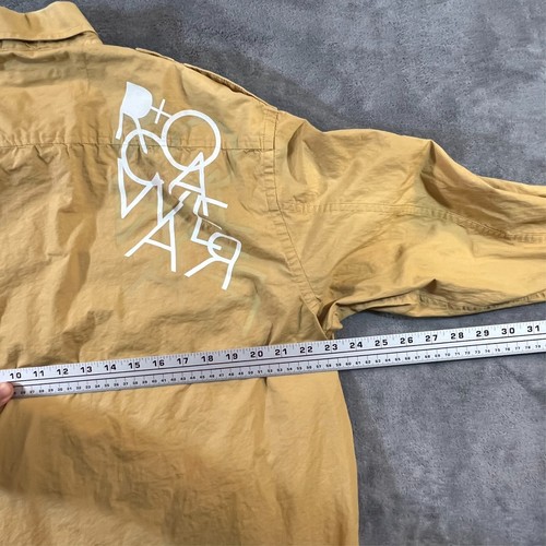 Rocawear Shirt Mens XL Mustard Y2K Hip Hop Streetwear Jay Z Baggy Button Up 90s - Picture 5 of 7