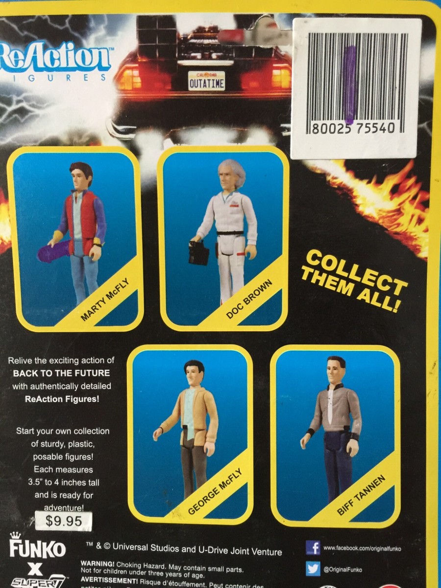 Super7 ReAction Back to The Future Doc Emmett Brown Figures