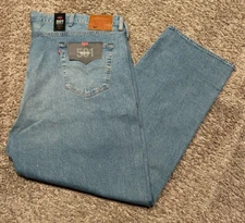 Levi's Premium 501 Jeans Blue WStretch Big &Tall 52X34 NWT RT$98 0133