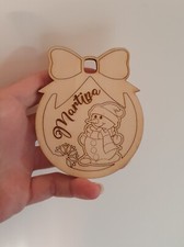 Custom Wooden Christmas Ball